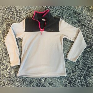 Columbia Gray and Black Fleece Pullover Size Small